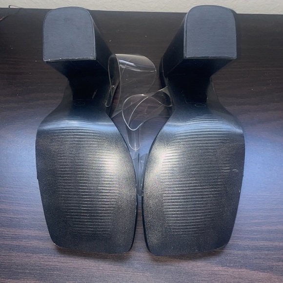 Black clear chunky heel - Picture 4 of 4